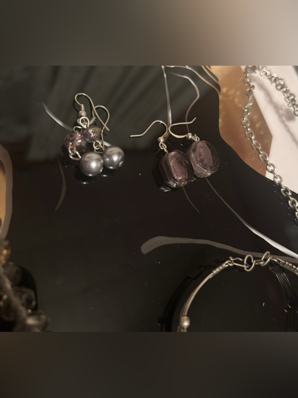 2 Necklaces, 2 Gemstone Bracelets, and 2 pairs of Earrings #121 - Picture 11 of 16